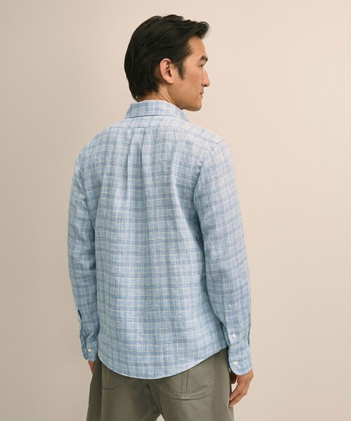 BROOKS BROTHERS（ブルックスブラザーズ）の「アイリッシュリネン　シーズナルパターン　カジュアルシャツ　Regular Fit（シャツ/ブラウス・メンズ・パープル/ライトブルー/ネイビー/ホワイト・MEDIUM/SMALL/LARGE/X-LARGE）」の16枚目の写真
