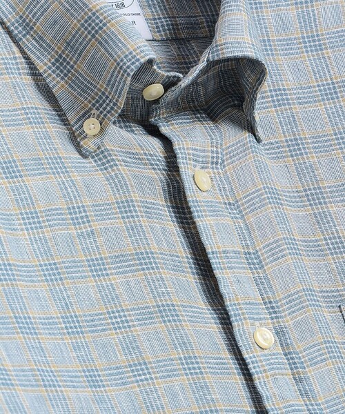 BROOKS BROTHERS（ブルックスブラザーズ）の「アイリッシュリネン　シーズナルパターン　カジュアルシャツ　Regular Fit（シャツ/ブラウス・メンズ・パープル/ライトブルー/ネイビー/ホワイト・MEDIUM/SMALL/LARGE/X-LARGE）」の19枚目の写真