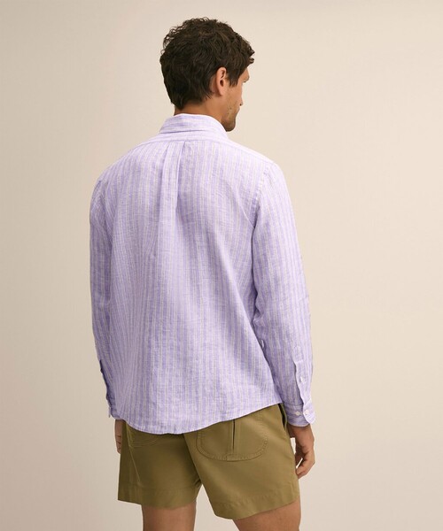 BROOKS BROTHERS（ブルックスブラザーズ）の「アイリッシュリネン　シーズナルパターン　カジュアルシャツ　Regular Fit（シャツ/ブラウス・メンズ・パープル/ライトブルー/ネイビー/ホワイト・MEDIUM/SMALL/LARGE/X-LARGE）」の22枚目の写真
