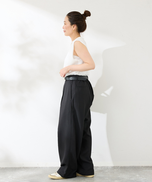 B.C STOCK(ベーセーストック)の「マットウース オーバーパンツ(その他パンツ・メンズ・グレー/ブラック系その他/ブラック/ネイビー・LARGE/MEDIUM)」の6枚目の写真