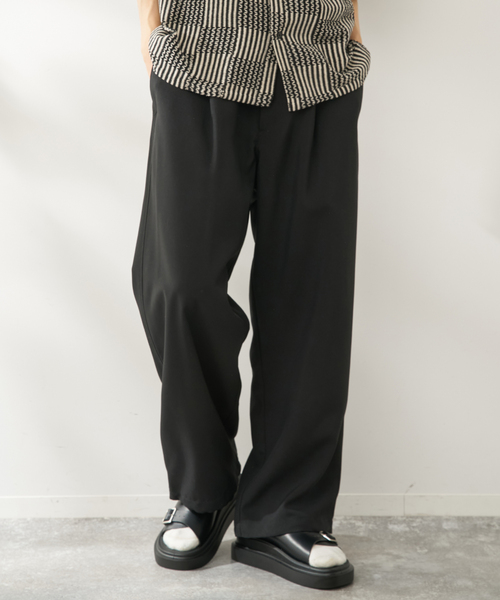 B.C STOCK(ベーセーストック)の「マットウース オーバーパンツ(その他パンツ・メンズ・グレー/ブラック系その他/ブラック/ネイビー・LARGE/MEDIUM)」の12枚目の写真