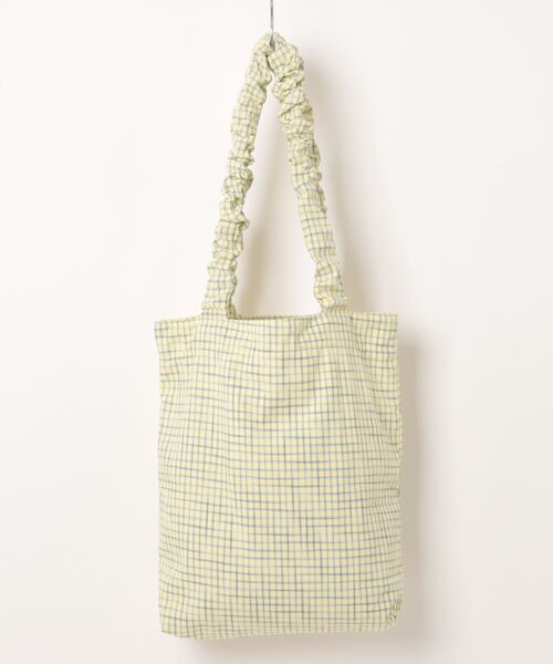frunco(フランコ)の「刺繍ロゴ入チェックトート(トートバッグ・レディース・ホワイト/アイボリー/ブラック/イエロー/ブルー・FREE)」の6枚目の写真