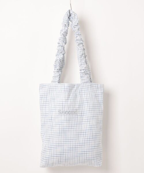 frunco(フランコ)の「刺繍ロゴ入チェックトート(トートバッグ・レディース・ホワイト/アイボリー/ブラック/イエロー/ブルー・FREE)」の15枚目の写真