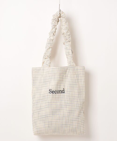 frunco(フランコ)の「刺繍ロゴ入チェックトート(トートバッグ・レディース・ホワイト/アイボリー/ブラック/イエロー/ブルー・FREE)」の13枚目の写真