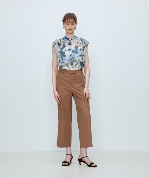 TOMORROWLAND collection（トゥモローランドコレクション）の「ミラージュフラワープリント ショルダーギャザーブラウス（シャツ/ブラウス・レディース・オレンジ系その他/ブルー系その他2・36）」の3枚目の写真