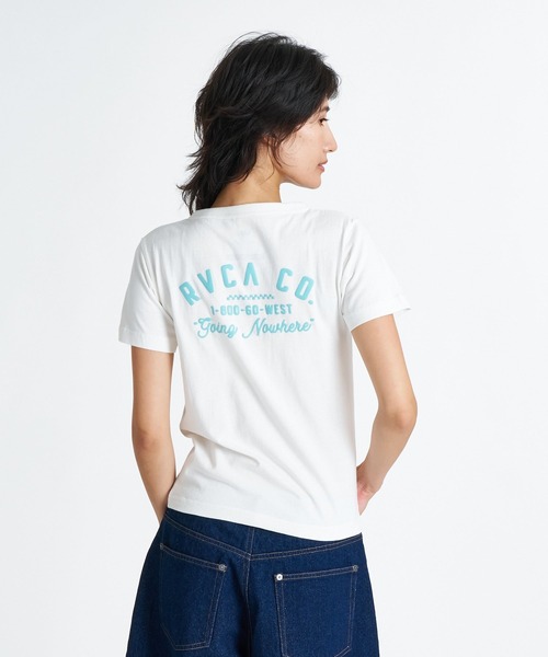 RVCA(ルーカ)の「RVCA ウィメンズ ONSHORE BABY HENRY ST Tシャツ 【2026年夏モデル】(Tシャツ/カットソー・レディース・ボルドー/ブラック系その他/ホワイト系その他・SMALL/MEDIUM)」の2枚目の写真