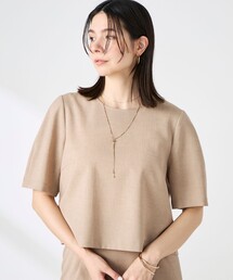 NOLLEY’S | 《セットアップ対応》ウォッシャブル麻調5分袖ブラウス(シャツ/ブラウス)
