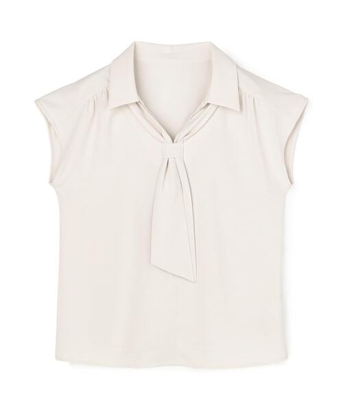 NATURAL BEAUTY BASIC（ナチュラルビューティーベーシック）の「スキッパータイブラウス（シャツ/ブラウス・レディース・オフホワイト/ブルー/イエロー/ネイビー・SMALL/MEDIUM）」の22枚目の写真