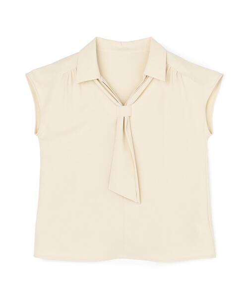 NATURAL BEAUTY BASIC(ナチュラルビューティーベーシック)の「スキッパータイブラウス(シャツ/ブラウス・レディース・オフホワイト/ブルー/イエロー/ネイビー・SMALL/MEDIUM)」の14枚目の写真