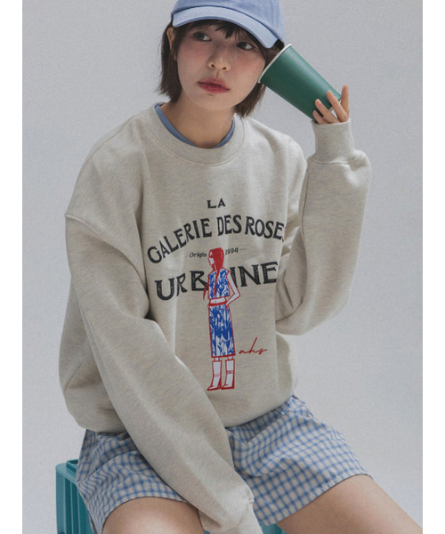 ANNEHEARTS（アンハーツ）の「French Muse Artwork Sweatshirt_OATMEAL [2nd]（スウェット・レディース・その他・SMALL/MEDIUM）」の3枚目の写真
