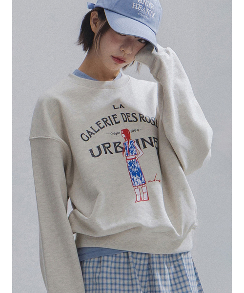 ANNEHEARTS（アンハーツ）の「French Muse Artwork Sweatshirt_OATMEAL [2nd]（スウェット・レディース・その他・SMALL/MEDIUM）」の4枚目の写真
