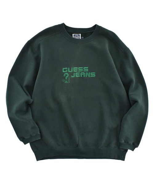 Guess(ゲス)の「【USED】90's GUESS JEANS 刺繍ロゴ スウェット(スウェット・メンズ・グリーン・LARGE)」の1枚目の写真