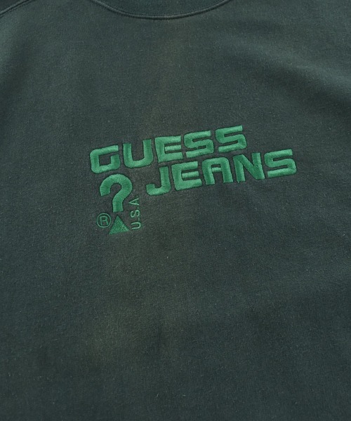 Guess(ゲス)の「【USED】90's GUESS JEANS 刺繍ロゴ スウェット(スウェット・メンズ・グリーン・LARGE)」の4枚目の写真