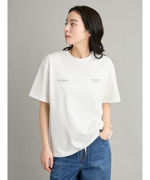 Mila Owen(ミラオーウェン)の「TENNIS CLUBグラフィックTEE(Tシャツ/カットソー・レディース・ピンク/グリーン/ホワイト・F)」の19枚目の写真