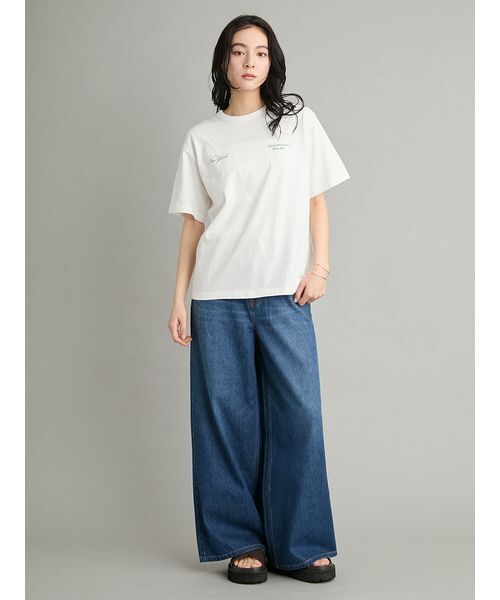 Mila Owen(ミラオーウェン)の「TENNIS CLUBグラフィックTEE(Tシャツ/カットソー・レディース・ピンク/グリーン/ホワイト・F)」の21枚目の写真