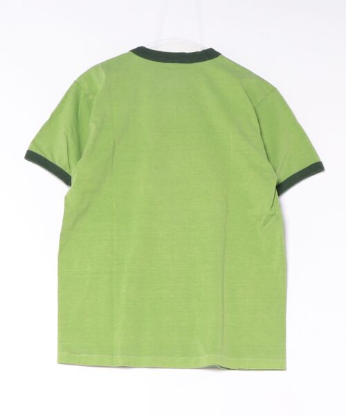 HOUSTON(ヒューストン)の「HOUSTON ピグメントリンガーTシャツ(PROP AND WINGS)(Tシャツ/カットソー・メンズ・ホワイト/グリーン/ブルー・MEDIUM/X-LARGE/LARGE)」の7枚目の写真