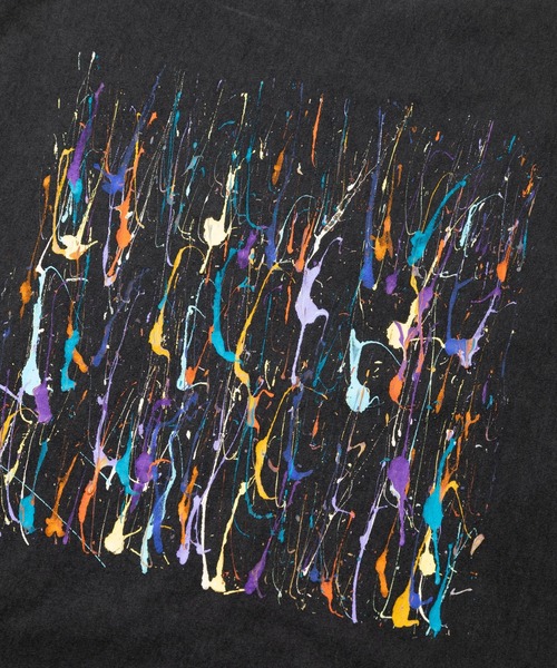 Good On(グッドオン)の「Good On/グッドオン KOUHEI TERRAI HAND PAINT RECORD SS TEE(Tシャツ/カットソー・メンズ・ブラック・MEDIUM/X-LARGE/LARGE)」の7枚目の写真