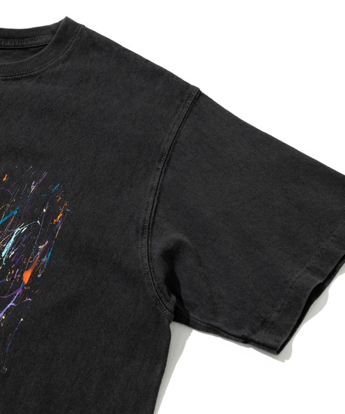 Good On(グッドオン)の「Good On/グッドオン KOUHEI TERRAI HAND PAINT RECORD SS TEE(Tシャツ/カットソー・メンズ・ブラック・MEDIUM/X-LARGE/LARGE)」の6枚目の写真