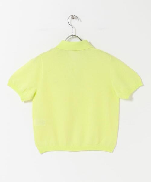 LACOSTE(ラコステ)の「LACOSTE ラメニットポロシャツ(ニット/セーター・レディース・グリーン/ピンク/アイボリー・36)」の8枚目の写真