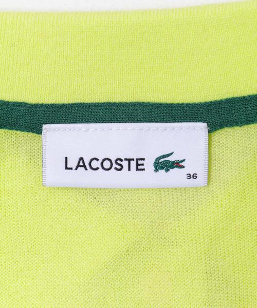 LACOSTE(ラコステ)の「LACOSTE ラメニットポロシャツ(ニット/セーター・レディース・グリーン/ピンク/アイボリー・36)」の10枚目の写真