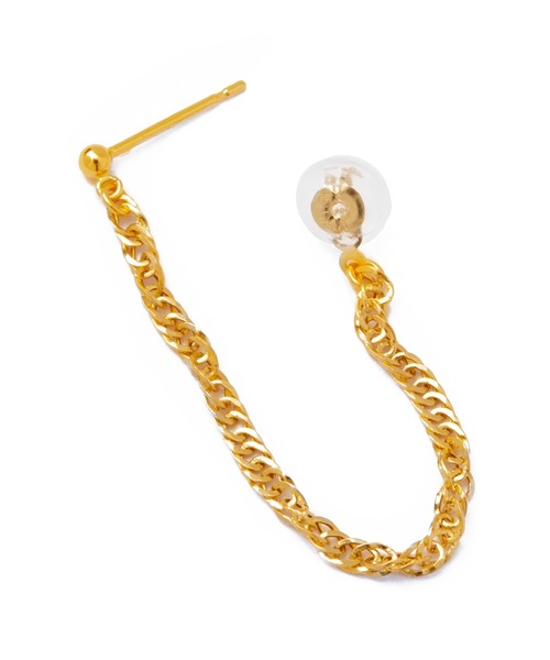 les bonbon(ルボンボン)の「【les bon bon】k18 hanna drape pierce/ハンナ ドレープ ピアス pair BOB946(ピアス(両耳用)・レディース・ゴールド・FREE)」の3枚目の写真