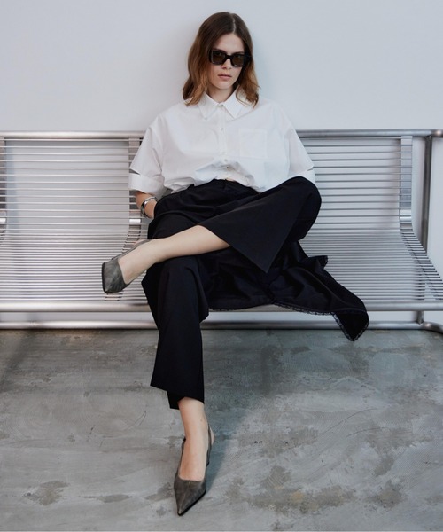 MAISON SPECIAL(メゾンスペシャル)の「Wrap Drape Skirt Pants/ラップドレープスカートパンツ(その他パンツ・レディース・ブラック/グレー・36/38)」の10枚目の写真