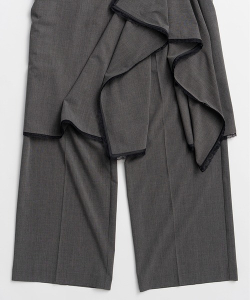 MAISON SPECIAL(メゾンスペシャル)の「Wrap Drape Skirt Pants/ラップドレープスカートパンツ(その他パンツ・レディース・ブラック/グレー・36/38)」の17枚目の写真