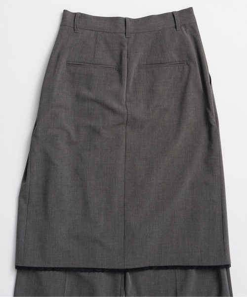 MAISON SPECIAL(メゾンスペシャル)の「Wrap Drape Skirt Pants/ラップドレープスカートパンツ(その他パンツ・レディース・ブラック/グレー・36/38)」の22枚目の写真