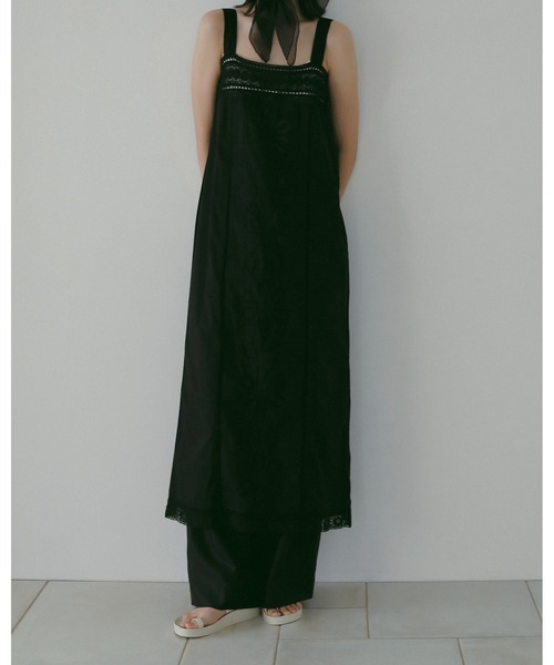 anuke(アンヌーク)の「Patchwork Lace Onepiece(ワンピース・レディース・ホワイト/ブラック・36inch/38inch)」の6枚目の写真