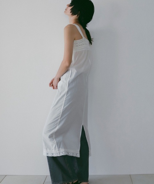 anuke(アンヌーク)の「Patchwork Lace Onepiece(ワンピース・レディース・ホワイト/ブラック・36inch/38inch)」の8枚目の写真