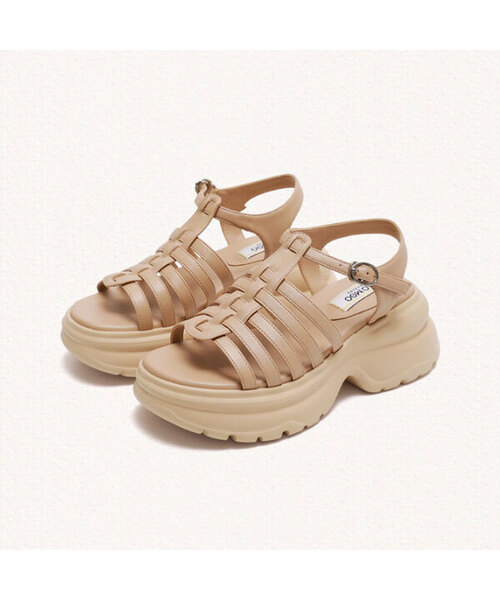 MAC MOC（マックモック）の「ミューズ カジュアルプラットフォームフィッシャーマンサンダル_3カラー (7cm)（サンダル・レディース・シルバー/Beige/ブラック・22.5cm/23.5cm/23cm/24.5cm/24cm/25cm）」の3枚目の写真