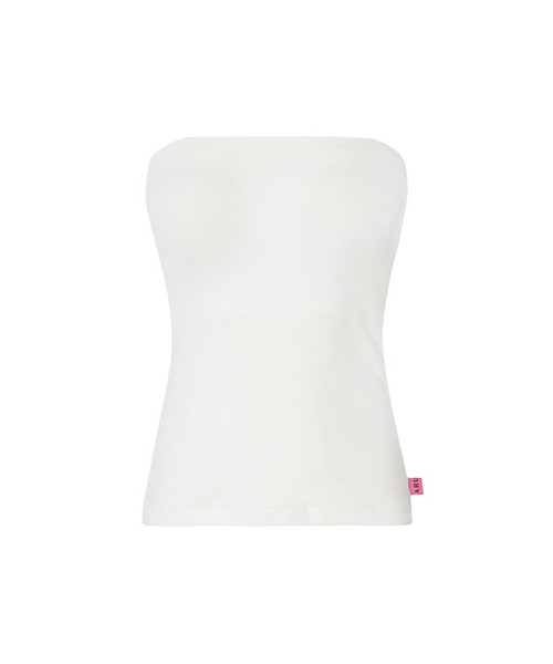 A.R.U(エイアールユー)の「LINE TUBE TOP(Tシャツ/カットソー・レディース・アイボリー/イエロー/エメラルドブルー/ピンク/ブラック・SMALL/MEDIUM)」の1枚目の写真
