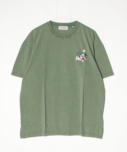 Carne Bollente(カルネボレンテ)の「【Carne Bollente】Lustful Lakeside(Tシャツ/カットソー・メンズ・ホワイト/グリーン・XL/M/L)」の2枚目の写真