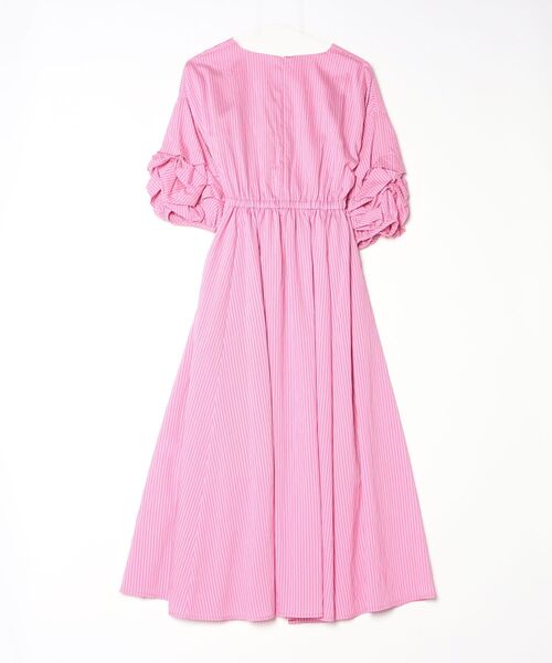 DOUBLE STANDARD CLOTHING(ダブルスタンダードクロージング)の「カシュクールボリュームスリーブワンピース(ワンピース・レディース・ピンク・36/38)」の2枚目の写真