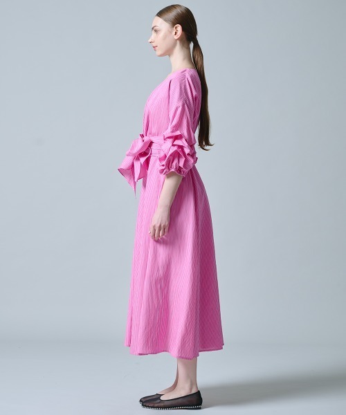 DOUBLE STANDARD CLOTHING(ダブルスタンダードクロージング)の「カシュクールボリュームスリーブワンピース(ワンピース・レディース・ピンク・36/38)」の5枚目の写真