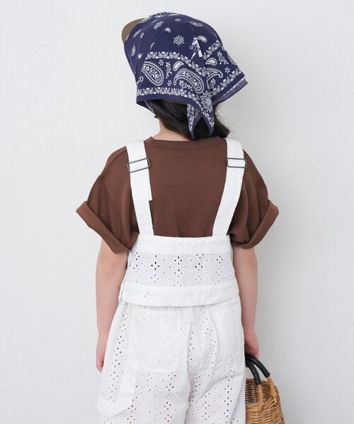CIAOPANIC TYPY(チャオパニックティピー)の「【KIDS】サロペット風スカラップレースセットアップ(その他パンツ・キッズ・ブラック/ホワイト・110/130/150)」の15枚目の写真