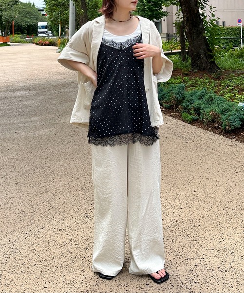 PILIT(ピリット)の「ドット×レースキャミソール(その他トップス・レディース・ブラック/アイボリー・MEDIUM)」の17枚目の写真