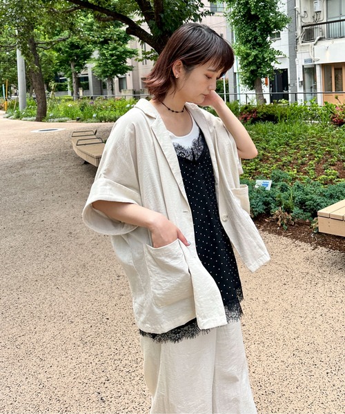 PILIT(ピリット)の「ドット×レースキャミソール(その他トップス・レディース・ブラック/アイボリー・MEDIUM)」の21枚目の写真