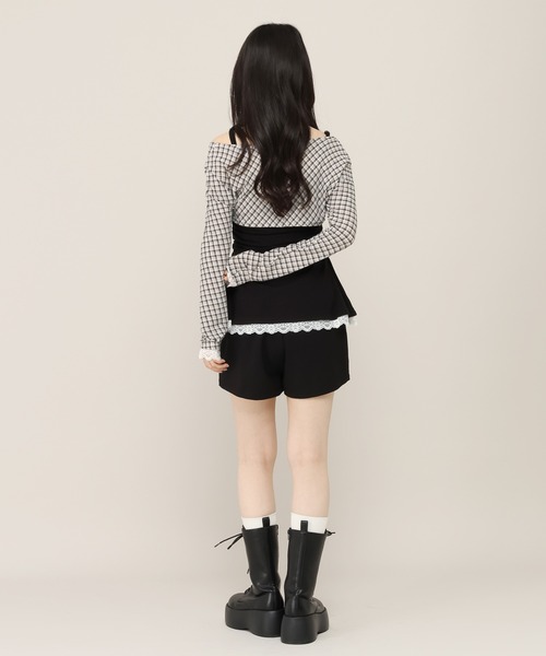 Heather(ヘザー)の「ベルト付きコンパクトショートパンツ 999568(その他パンツ・レディース・ドット/ブラック/グレー・S/M)」の16枚目の写真