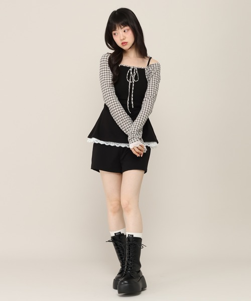 Heather(ヘザー)の「ベルト付きコンパクトショートパンツ 999568(その他パンツ・レディース・ドット/ブラック/グレー・S/M)」の14枚目の写真