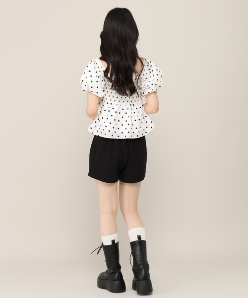 Heather(ヘザー)の「ベルト付きコンパクトショートパンツ 999568(その他パンツ・レディース・ドット/ブラック/グレー・S/M)」の18枚目の写真