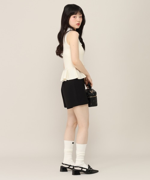 Heather(ヘザー)の「ベルト付きコンパクトショートパンツ 999568(その他パンツ・レディース・ドット/ブラック/グレー・S/M)」の21枚目の写真