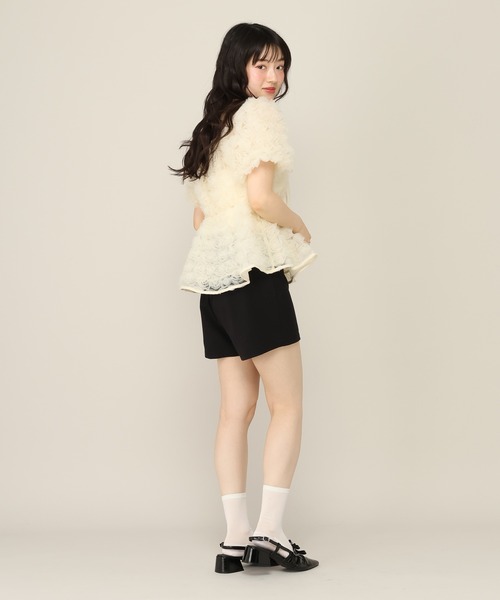 Heather(ヘザー)の「ベルト付きコンパクトショートパンツ 999568(その他パンツ・レディース・ドット/ブラック/グレー・S/M)」の11枚目の写真