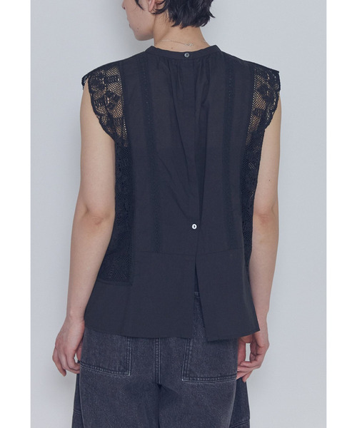 normment(ノーメント)の「【WEB限定】<normment(ノーメント)> “MANNY LACE”ノースリーブブラウス(シャツ/ブラウス・レディース・ブラック系その他3・FREE)」の6枚目の写真