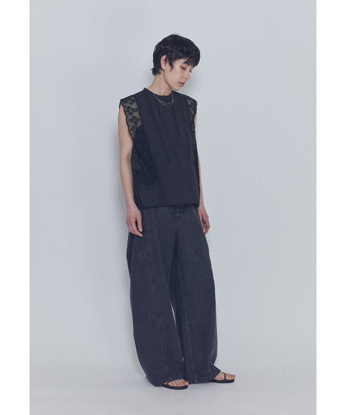 normment(ノーメント)の「【WEB限定】<normment(ノーメント)> “MANNY LACE”ノースリーブブラウス(シャツ/ブラウス・レディース・ブラック系その他3・FREE)」の8枚目の写真