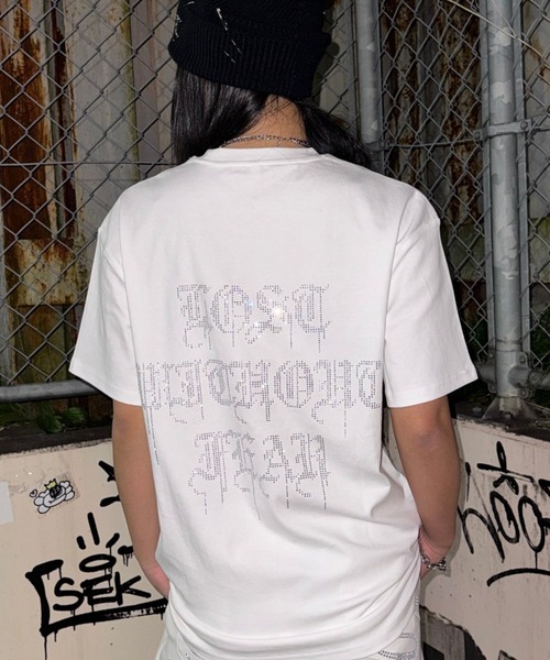 KsG(ケーエスジー)の「バックレタリングビジューTシャツ(Tシャツ/カットソー・レディース・ホワイト/ブラック・SMALL/MEDIUM)」の18枚目の写真