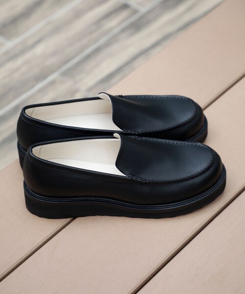 foot the coacher（フットザコーチャー）の「【foot the coacher / フットザコーチャー】FAT LOAFER（ローファー・メンズ・ブラック・25.0cm/26.0cm/27.0cm）」の2枚目の写真