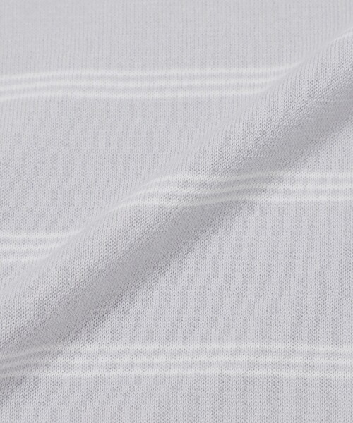 MACKINTOSH PHILOSOPHY(マッキントッシュ フィロソフィー)の「【Bicolor Knit Polo】ボーダー半袖(ニット/セーター・レディース・ブラウン系その他4/ダークネイビー/グレー系その他・38)」の12枚目の写真