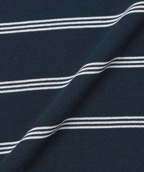 MACKINTOSH PHILOSOPHY(マッキントッシュ フィロソフィー)の「【Bicolor Knit Polo】ボーダー半袖(ニット/セーター・レディース・ブラウン系その他4/ダークネイビー/グレー系その他・38)」の13枚目の写真