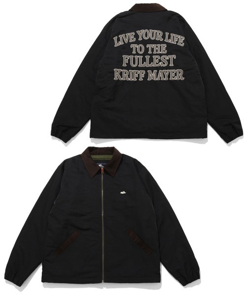 KRIFF MAYER(クリフメイヤー)の「刺繍コーチJK(ナイロンジャケット・メンズ・サンドベージュ/ブラック/オリーブ・X-LARGE/LARGE/MEDIUM)」の2枚目の写真